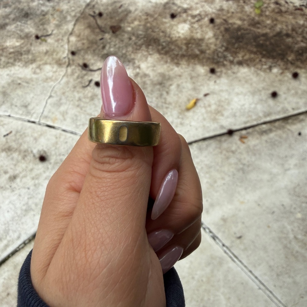 Oura Ring Gen 3 Horizon gold color size 8